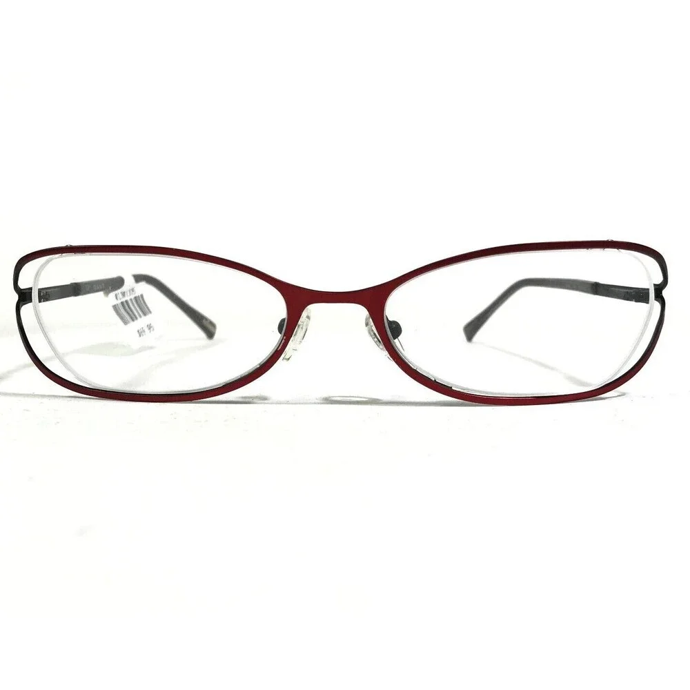 Gant Eyeglasses Frames GW PIA RD Red Round Oval Cat Eye Half Rim 51-18-132